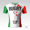 Biała koszulka treningowa Rugby
