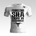 Biała koszulka treningowa Technika