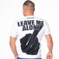 Biała Koszulka Termoaktywna Leave Me Alone (Fuck)