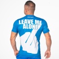  Niebieska Koszulka Treningowa Leave Me Alone (Fuck)
