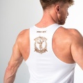 Biały tank top męski Old School