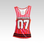 Zayebista Czerwony Tank Top Damski