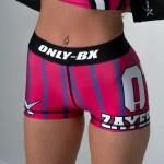 Zayebista Różowe Krótkie Spodenki Kompresyjne Damskie