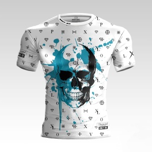 Diamond Skull Blue Koszulka Treningowa Męska