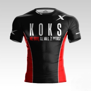 Koks Czarna Koszulka Treningowa