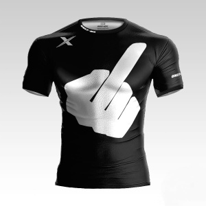 Leave Me Alone (Fuck) Czarna Koszulka Treningowa