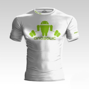 Anabolic Biała Koszulka Treningowa