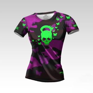 Czaszka 3 Koszulka Treningowa Damska