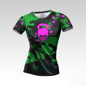 Czaszka 4 Koszulka Treningowa Damska