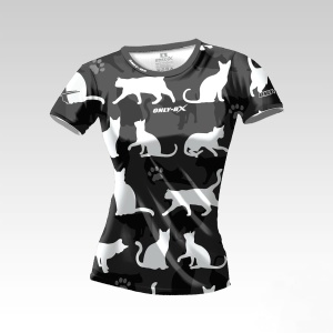 White Cat Białe Koty Koszulka Treningowa Damska