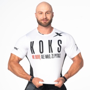 Koks Biała Koszulka Treningowa