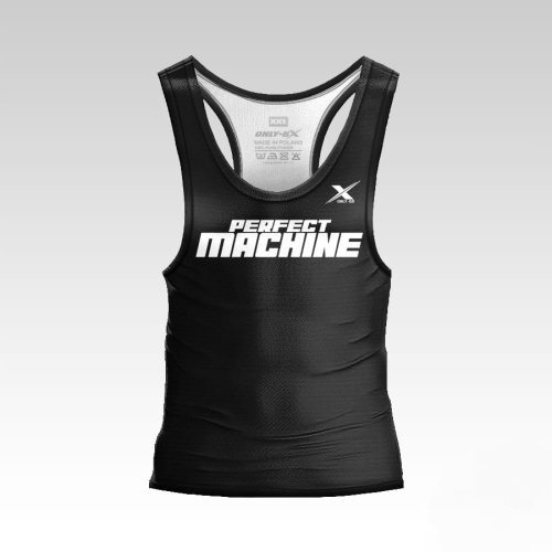 Czarny tank top męski Perfect Machine