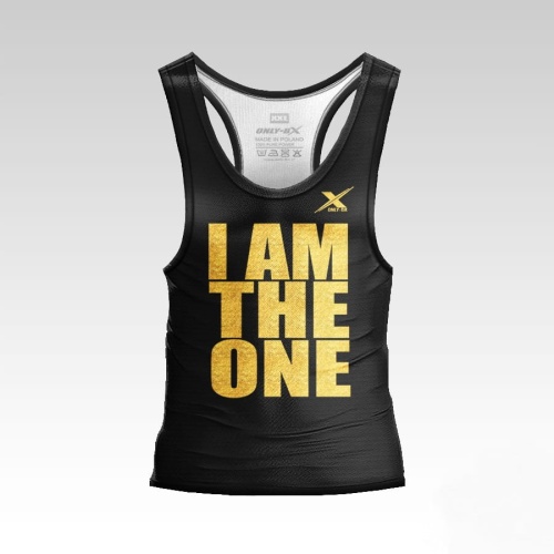 Tank top męski czarny I Am The One
