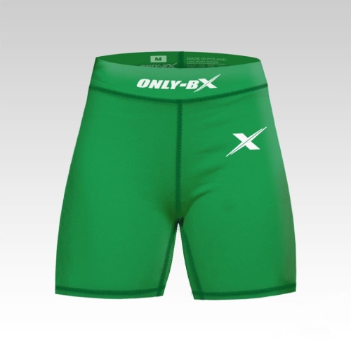 Zielone spodenki kompresyjne do biegania