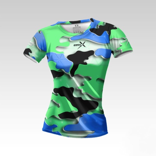 Koszulka do ćwiczeń damska Camo od Only-BX