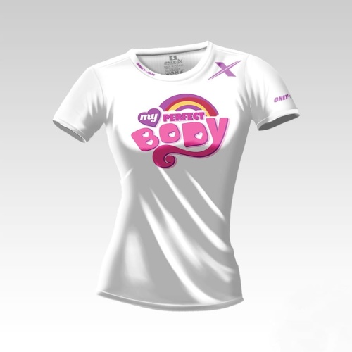 Biała koszulka sportowa damska My Perfect Body