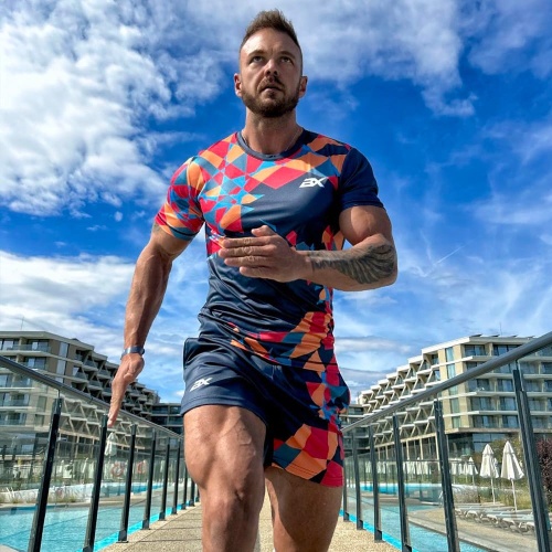 Granatowy strój sportowy męski Hyper