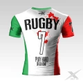 Biała koszulka treningowa Rugby