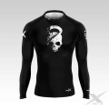  Czarny rashguard damski czaszka