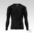 Profesjonalny Czarny Rashguard damski Deep black - termoaktywny, oddychający i szybkoschnący