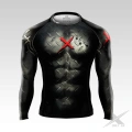 Czarny Rashguard Męski z napisem Iron Muscle