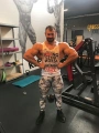 Biały tank top męski Trening Czyni Mistrza