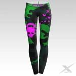 Czaszka 4 Legginsy Treningowe Damskie