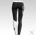 Biało-czarne legginsy treningowe z małym logo Only-Bx