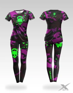 Zestaw Treningowy Damski Czaszka Camo