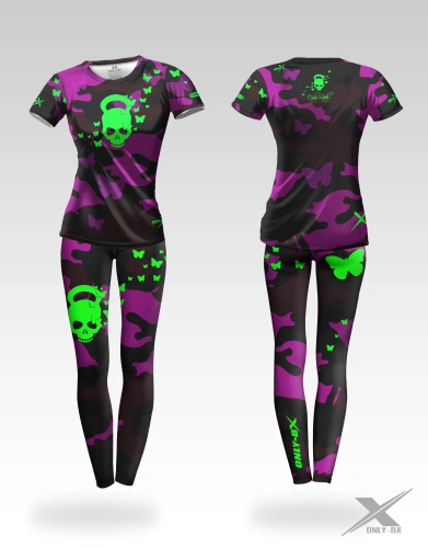 Zestaw treningowy damski Czaszka Camo
