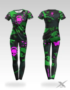 Zestaw Treningowy Damski Czaszka Camo 4