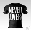 Czarna Koszulka treningowa z napisem Faster Harder Stronger