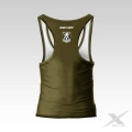 Zielony Tank-top męski Military Skull