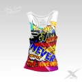 Tank Top na siłownię z nadrukiem Comix Heroes