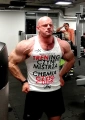 Biały tank top męski Trening Czyni Mistrza