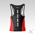 Czarno-czerwony tank-top na siłownię KOKS