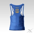Niebieski tank top na siłownię Old School