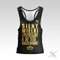 Czarny Tank top męski na siłownię Skromny
