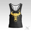 Czarny tank top do ćwiczeń Gold Bull