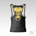 Czarny tank top do ćwiczeń Gold Bull