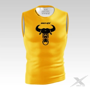 Bull Yellow Koszulka Treningowa Męska Bez Rękawków