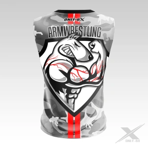 Armwrestling Koszulka Treningowa Męska Bez Rękawków