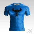 Niebieski T-shirt treningowy Bull Blue