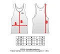 Czerwony  Tank Top Damski dla fitness  Cheerleader