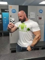 Profesjonalna Biała koszulka treningowa męska Anabolic