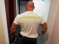 Profesjonalna Biała koszulka treningowa męska Anabolic