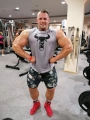 Szara koszulka treningowa bez rękawów Bull Gray