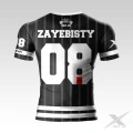 Czarna koszulka na trening Zayebisty