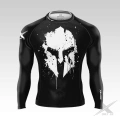  Czarny Rashguard Męski Sportowy Spartan