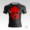  Czarny T-shirt treningowy Spartan